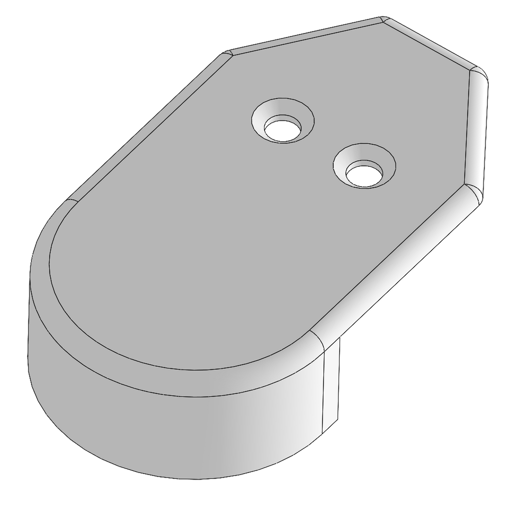 Taco Marine AFTMKT 1-9/16’’ Rub Rail End Cap White Plastic MFR PN: F90-0002WN