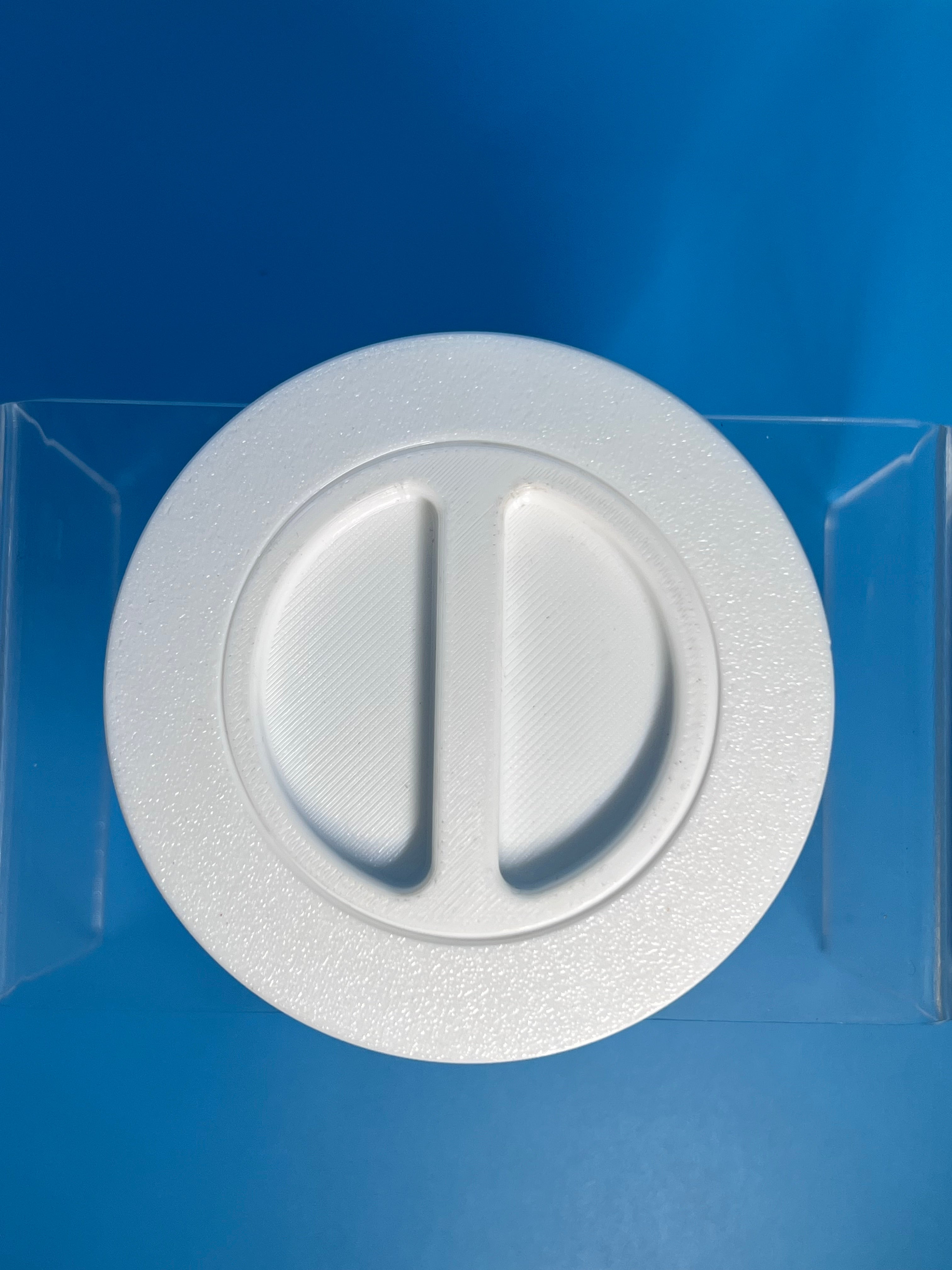 2.5” Boat Gunnel Rod Holder Trim Ring Grommet Replacement White PETG Marine Fastenerless