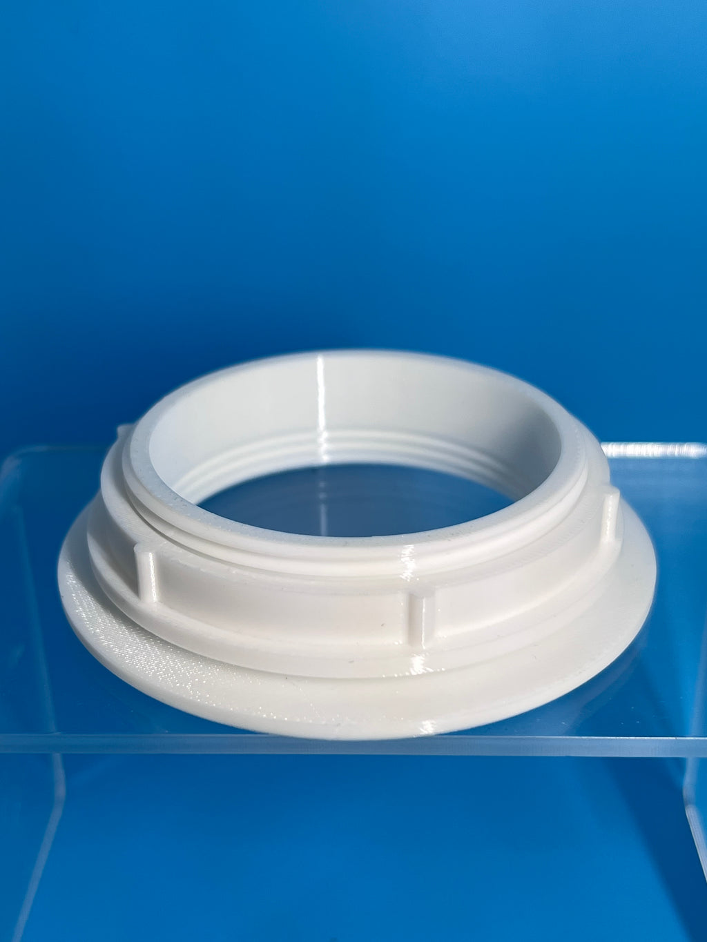 2.5” Boat Gunnel Rod Holder Trim Ring Grommet Replacement White PETG Marine Fastenerless