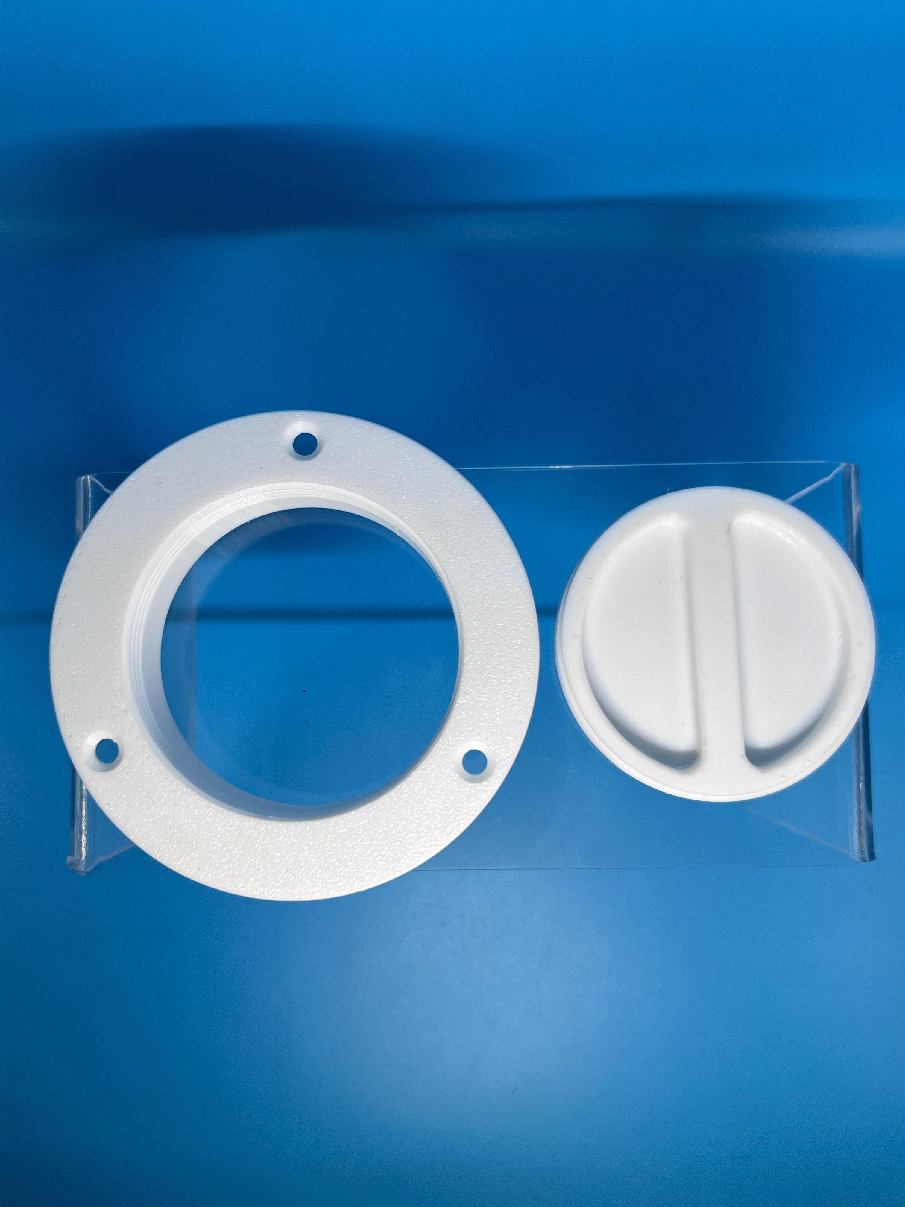 2.5” Boat Gunnel Rod Holder Trim Ring Grommet Replacement White PETG Marine