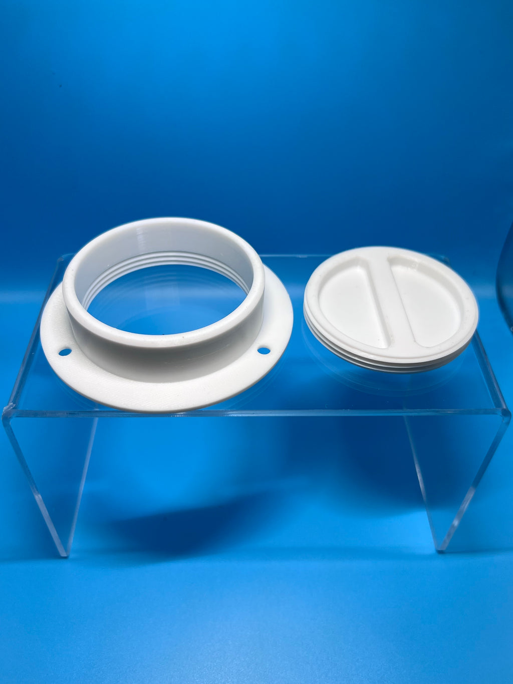 2.5” Boat Gunnel Rod Holder Trim Ring Grommet Replacement White PETG Marine